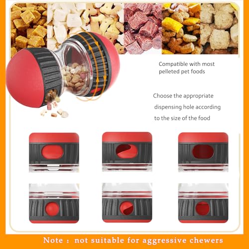 Interactive Treat Dispensing Toys for Smart Puppy Middle Dogs to Keep Them Busy, Cognitive Enrichment Dog Puzzle Slow Feeder Ball Toy (Feeder Toy 1pcs)