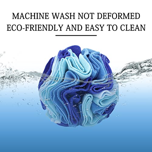 WishLotus Dog Snuffle Ball, Interactive Dogs Toys Ball, Dog Brain Stimulating Puzzle Toys for Dogs, Enrichment Game Feeding Mat Slow Feeder Stress Relief(Blue)