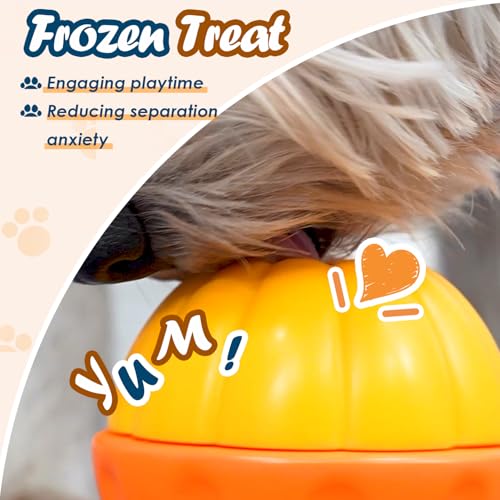 TRHEAVNIC Indestructible Dog Toy for Aggressive Chewers - Interactive Treat Puzzle Dispenser for Mental Stimulation - Freezable Chew-Proof Teething Toy for Small Medium Large Sizes