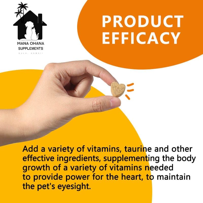 Mana Ohana 10-in-1 Multivitamin Chews for Dogs – Complete Daily Supplement for Skin, Coat, Digestion, Joints, Immunity & Overall Health – 130 Soft Chews, 7 oz – All Breeds