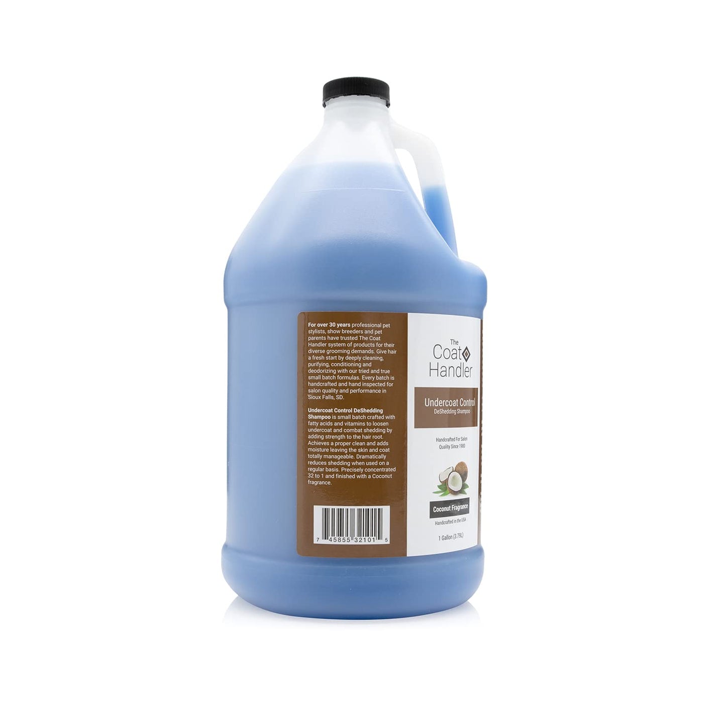 The Coat Handler Undercoat Control Deshedding Shampoo and Conditioner Coconut Bundle - All Natural Ingredients, Combats Shedding and Loosens Undercoat Hair, Coconut Oil and Vitamin Infused