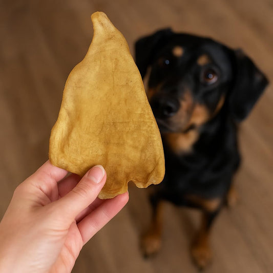 Wild Eats Water Buffalo All Natural Ear Dog Chews, Dog Treats & Snacks - 20 Piece Value Pack (Grain Free Treats - Great Alternative to Pig Ears, Cow Ears, Bones & Rawhides)