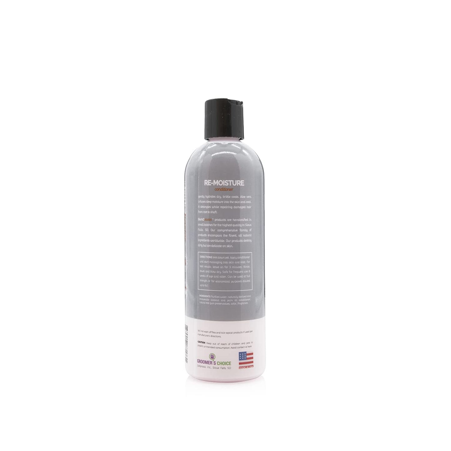 Bark2Basics Re-Moisture Dog Conditioner, 16 oz - Aloe Vera Infused, Adds Moisture, Hydrates Dry Itchy Skin, Sensitive Skin or Allergies, Professional, Aids in DeShedding