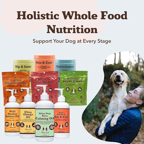 Natural Dog Company Calming Oil, 16 oz Bottle, Helps Manage Normal Stress, Promotes Relaxation, Supports Balanced Behavior, Melatonin for Dogs, May Reduce Hyperactivity, for Dogs of All Ages & Sizes