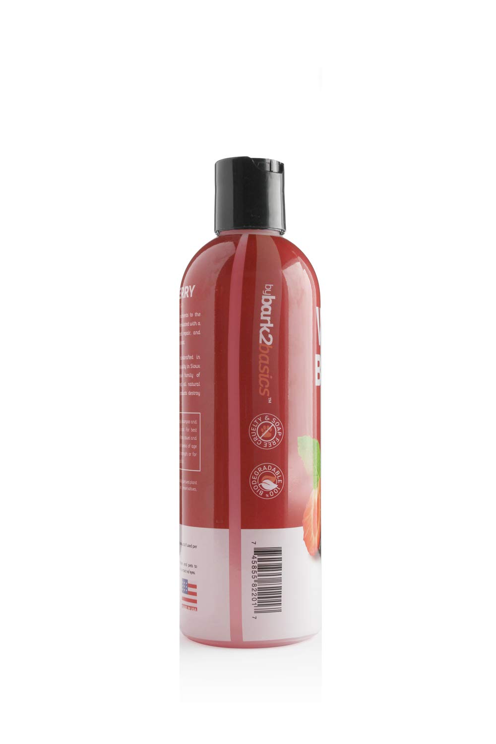 Bark2Basics Wild Berry Dog Shampoo, 16 oz - Naturally Derived, Unique Herbal Blend, For Dry Itchy Skin, Gentle, Moisturizing