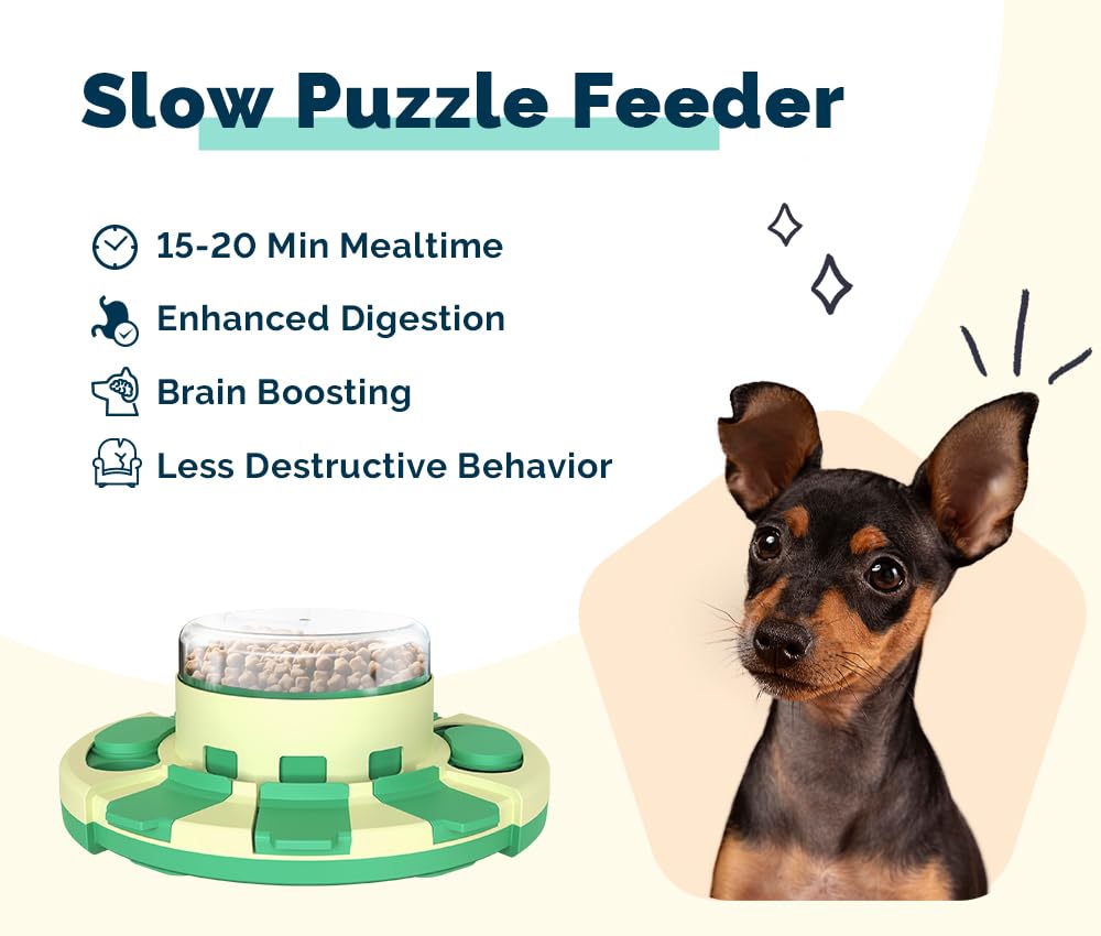 pedgogo Pegogo File Toy with 4 Non-Slip Pads| Dog Treat Puzzle | Slow Feeder Dog Puzzle Toy