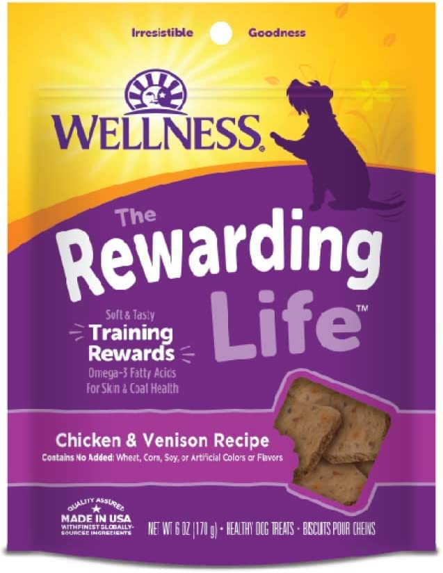 Petlewa Wellness-Wellbites Natural Grain Free Soft Dog Treats, 5 Flavor (Beef & Turkey, Chicken & Venison, Chicken & Lamb, Turkey & Duck, Lamb & Salmon) 6 oz