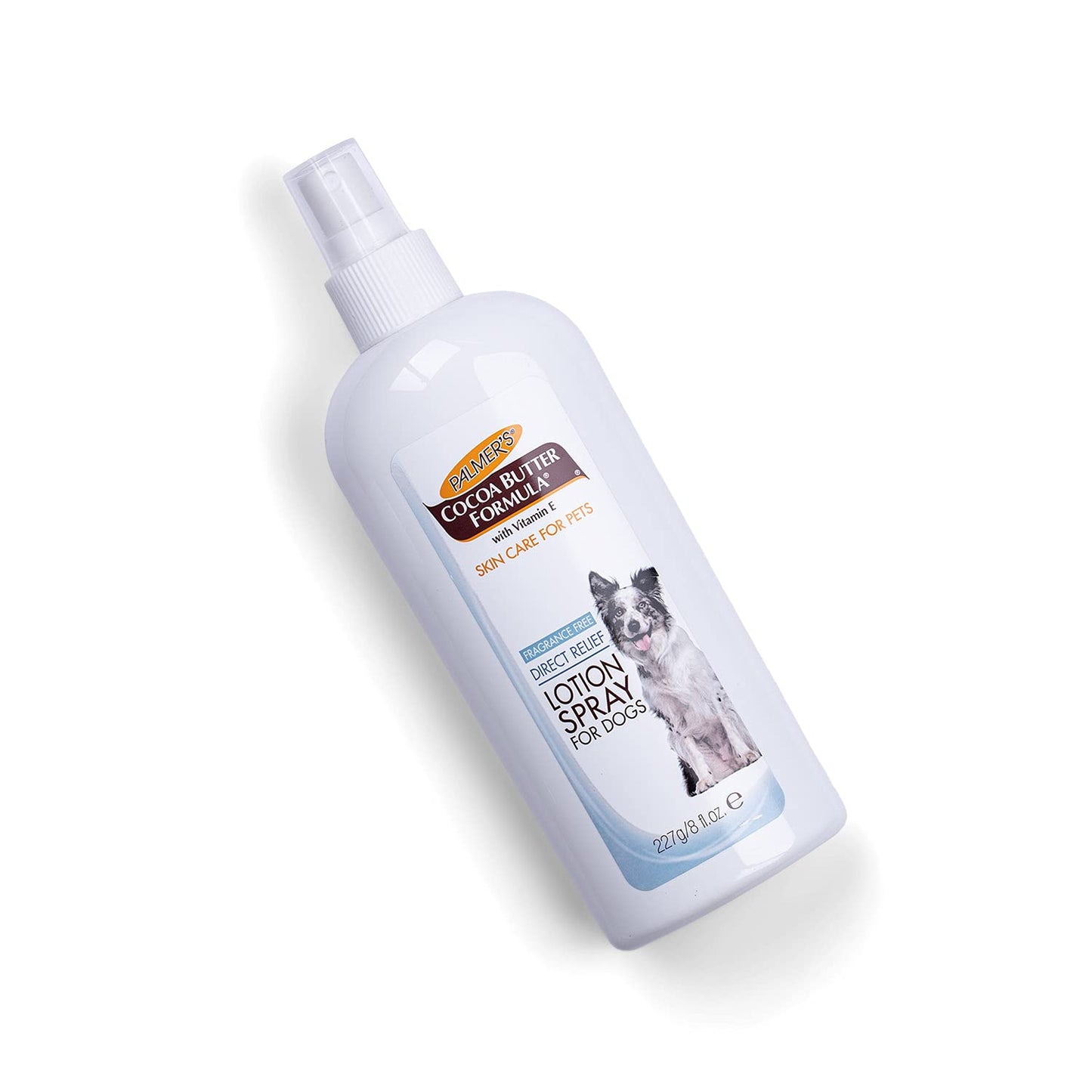 Palmer's for Pets Cocoa Butter Formula Direct Relief Lotion Spray for Dogs with Vitamin E | Fragrance Free Dog Lotion for Dry Itchy Skin Spray On Lotion for Dogs - 8 oz (FF15584)