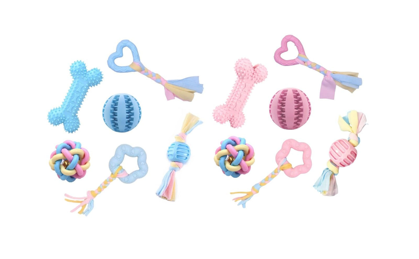 Bambinom Puppy Chew Toys, 12 Pack Puppy Teething Toys for Small Breed