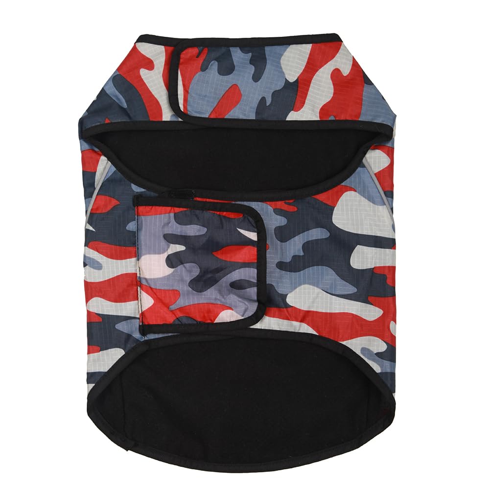 Dog Anxiety Jacket- Keep Calmig Vest Reflective Thunder Coat with D-Ring and Training Handle for Small Medium Large Dogs,Camouflage
