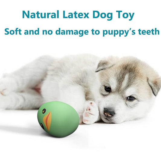 Squeaky Dog Toys, [8 Pack] Latex Squeaker Bouncy Egg for Small Medium Pets Puppies, 2.5” Soft Animal Rubber Interactive Fetch Ball Set