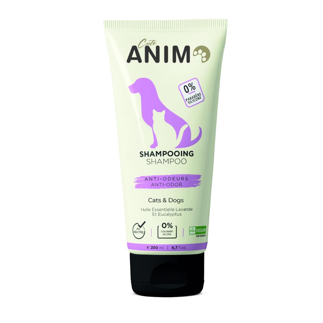 Hypoallergenic Pet Shampoo & Conditioner for Cats and Dogs, 200 ml, with Organic Moroccan Argan Oil, Natural, Paraben Free, Cruelty Free (Anti-Itch)