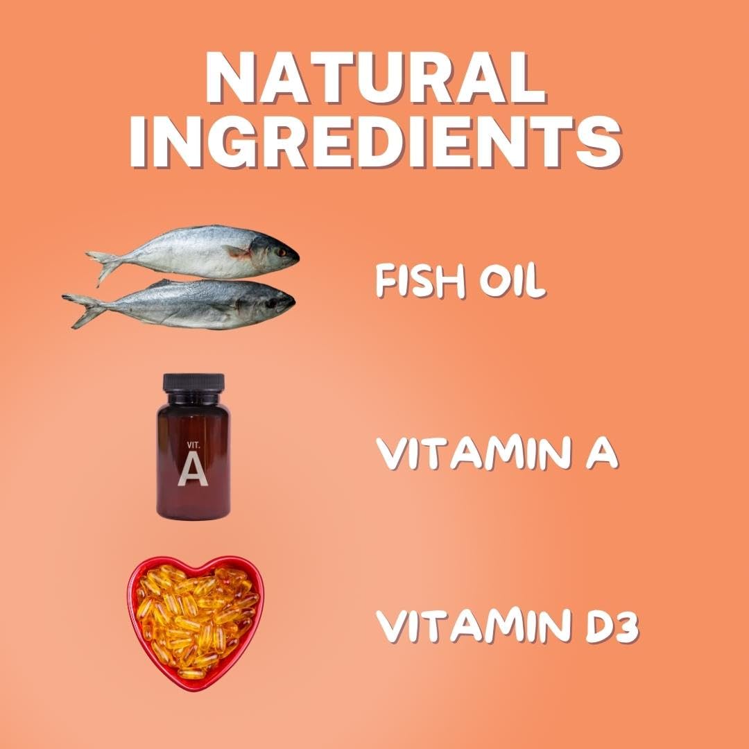Fido Omega 3 Fish Oil for Dogs, 8 oz | EPA & DHA-Enriched for Skin, Coat, Joint & Heart Health | Tasty Supplement for All Breeds | Made in USA | Ideal for Sensitive Skin
