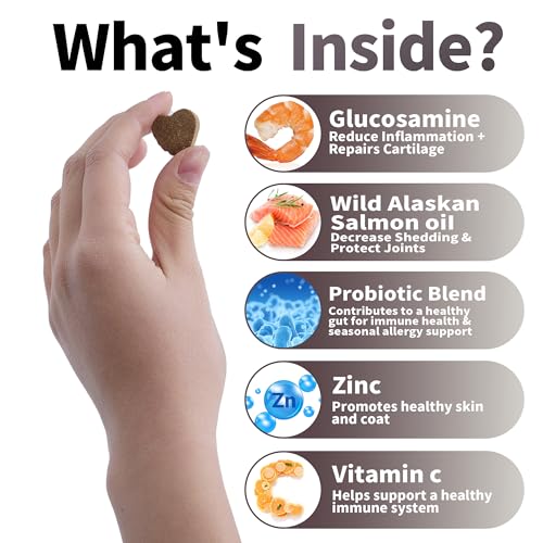 Best Buddy Multivitamin 15-in-1 Treats for Dogs, Complete Health Supplement Joint Support + Digestive Enzymes, Grain Free Dog Vitamins and Supplements for Skin & Coat (Bacon/Pork, 225g)