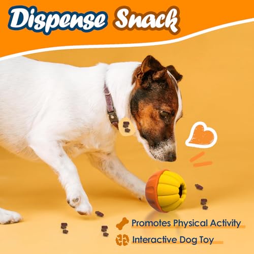TRHEAVNIC Indestructible Dog Toy for Aggressive Chewers - Interactive Treat Puzzle Dispenser for Mental Stimulation - Freezable Chew-Proof Teething Toy for Small Medium Large Sizes