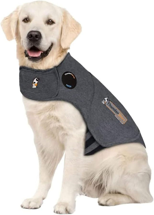 Generic Thunder Dog Anxiety Jacket Keep Calming Vest Reflective Coat (Small, Grey, Black)
