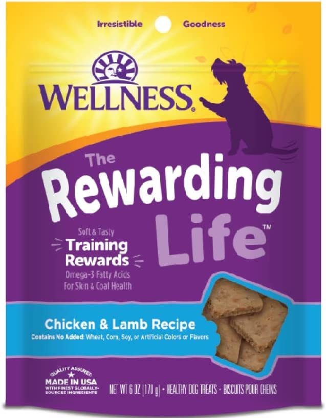 Petlewa Wellness-Wellbites Natural Grain Free Soft Dog Treats, 5 Flavor (Beef & Turkey, Chicken & Venison, Chicken & Lamb, Turkey & Duck, Lamb & Salmon) 6 oz