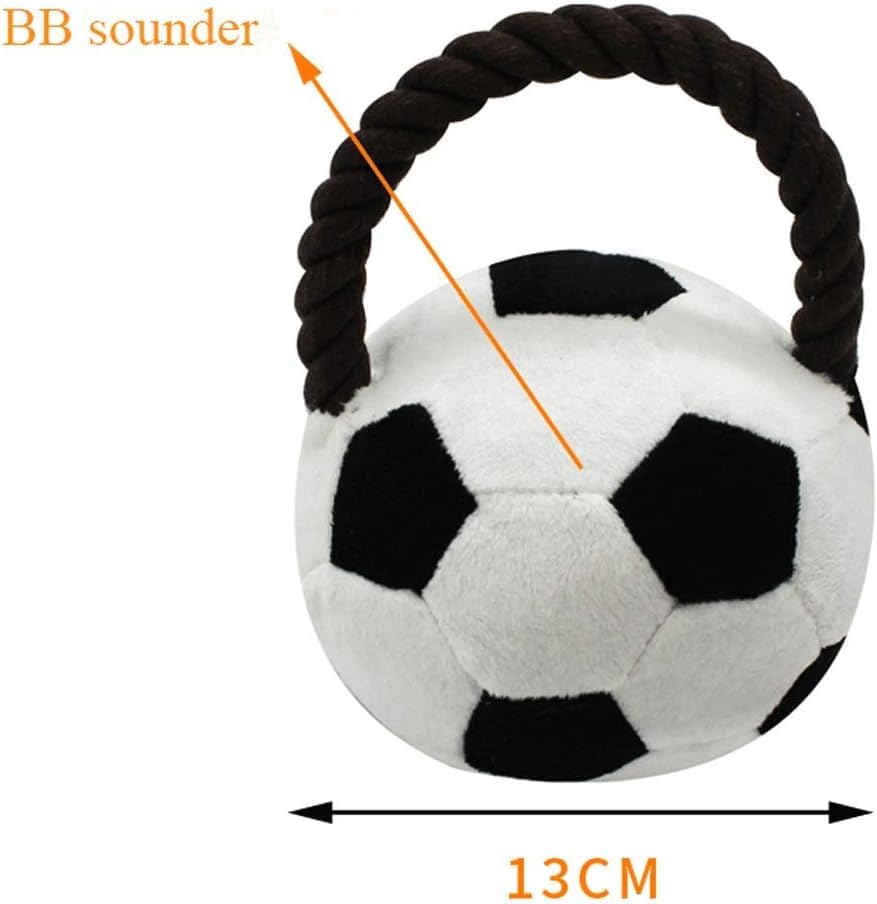 Paw Gem Interactive Dog Soccer Ball with Straps Rope Toy, Dogs Toys to Keep Them Busy, Dogs Birthday Gift, Mental Stimulation, Tug of War Dog Ball Toy Small to Medium Birthday Gift