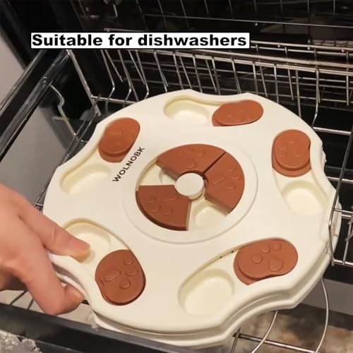 WOLNOBK Interactive Dog Puzzle Toy for Smart Large Small Medium Dogs to Keep Them Busy Training Chew,Cat Toys for Bored Indoor Adult Cats,Slow Feeder Dog Bowls Feeder Puppy Toys Essentials Pet Gift