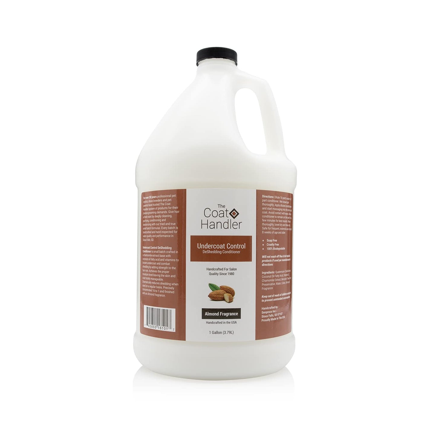The Coat Handler Undercoat Control Deshedding Shampoo and Conditioner Bundle - All Natural Ingredients, Combats Shedding and Loosens Undercoat Hair, Coconut Oil and Vitamin Infused