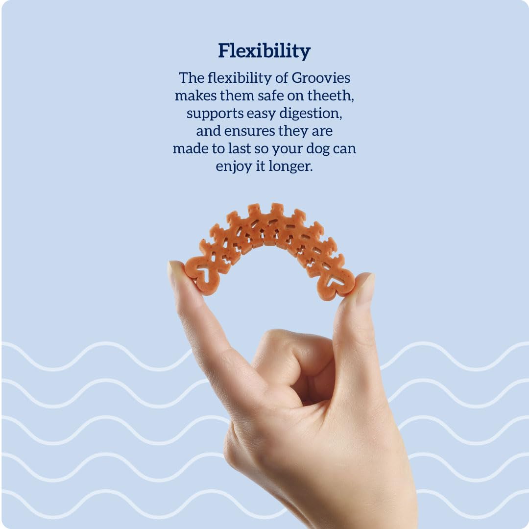 Groovies Original Dog Dental Chew Individually Wrapped Small (40 ea)