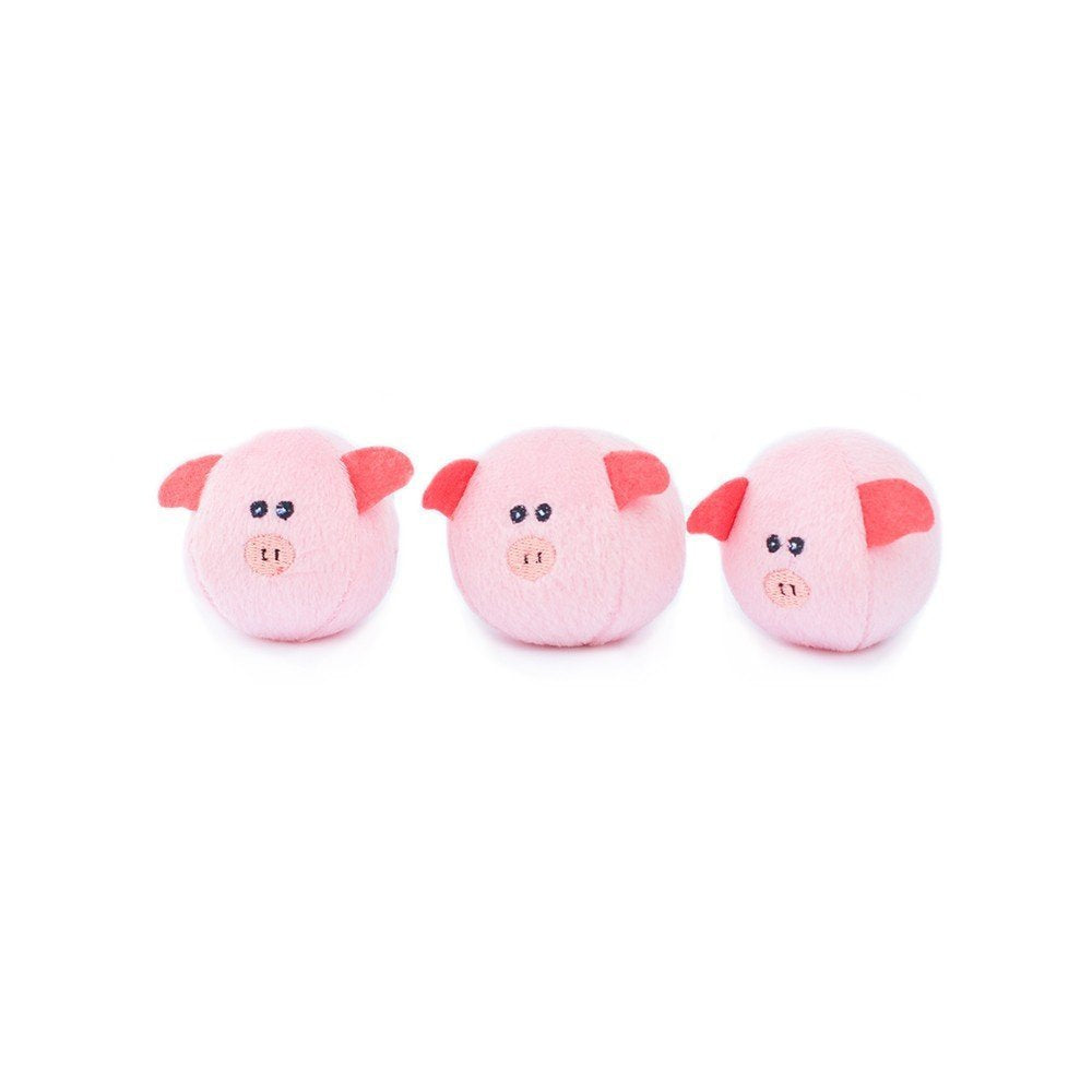 ZippyPaws Burrow- Interactive Dog & Puppy Toys for Boredom, Stimulating Pet Products to Keep Them Busy, Hide & Seek Plush Dog Puzzles, Squeaky Toy for Enrichment, for Small & Medium Dogs- Pig Barn