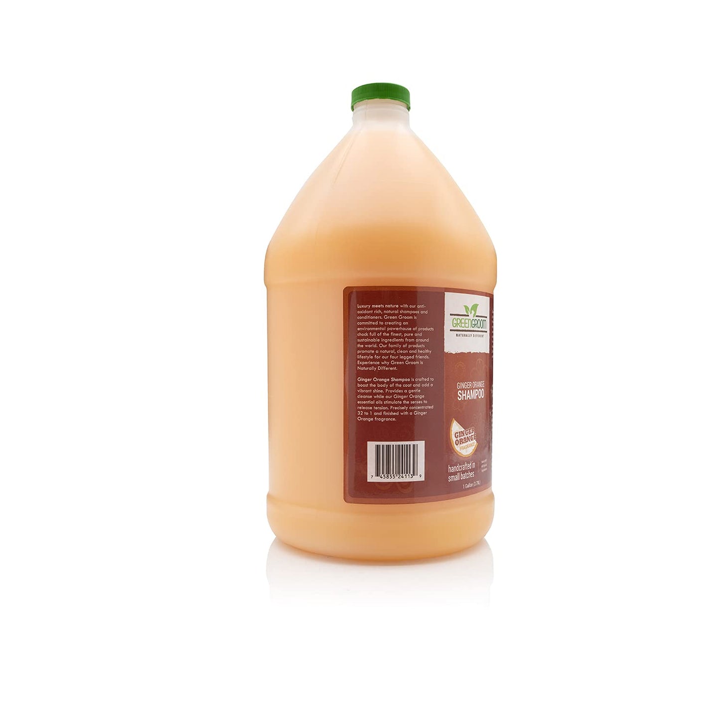Green Groom Ginger Orange Aromatherapy Dog Shampoo, 1 Gallon | All Natural Ingredients, Ginger Orange Essential Oils, Adds Vibrant Shine, Calming and Relieves Tension