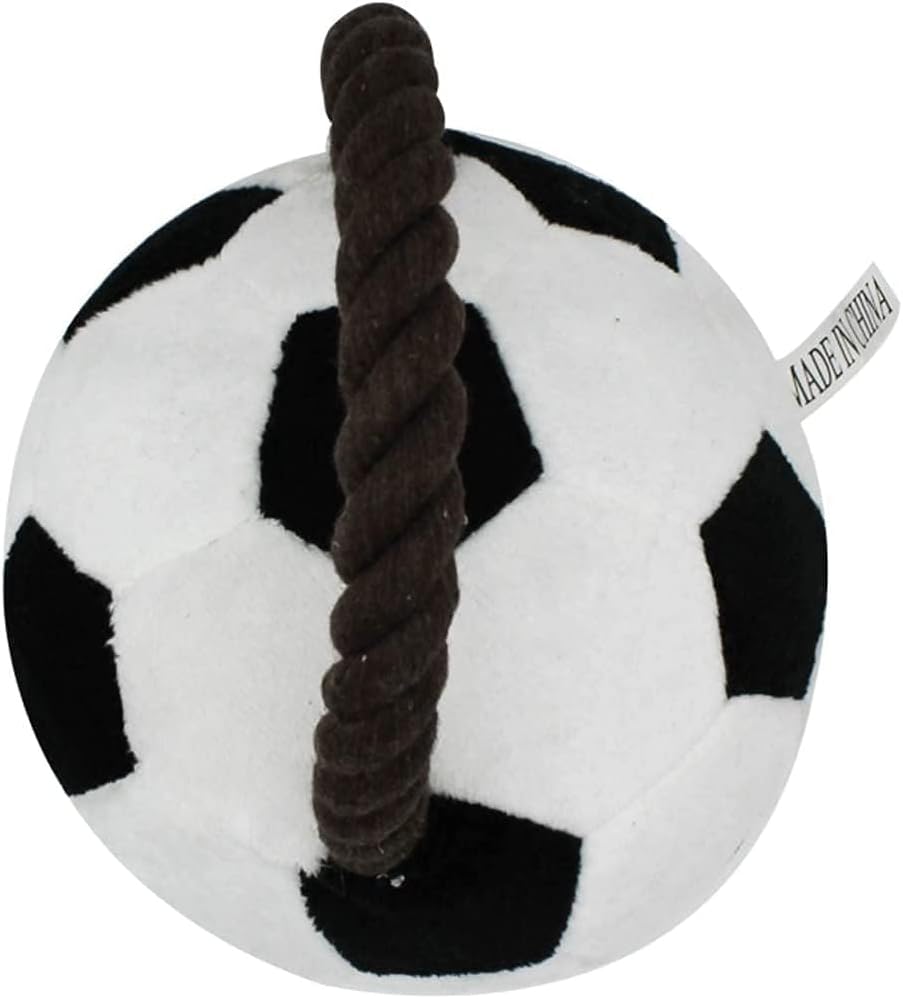 Paw Gem Interactive Dog Soccer Ball with Straps Rope Toy, Dogs Toys to Keep Them Busy, Dogs Birthday Gift, Mental Stimulation, Tug of War Dog Ball Toy Small to Medium Birthday Gift
