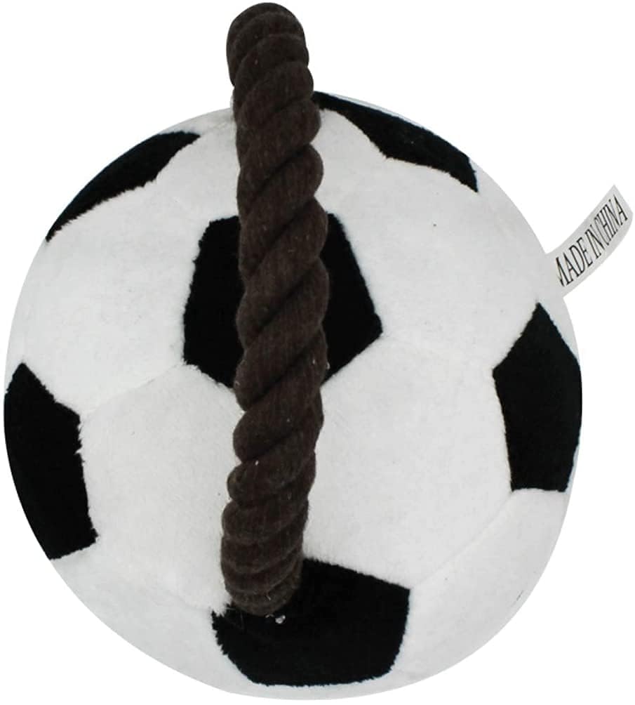 Paw Gem Interactive Dog Soccer Ball with Straps Rope Toy, Dogs Toys to Keep Them Busy, Dogs Birthday Gift, Mental Stimulation, Tug of War Dog Ball Toy Small to Medium Birthday Gift