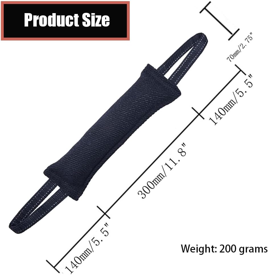 LZDGCC 2 Pack Tug of War Dog Toy, Interactive Dog Toys, Pet Tough Jute Bite Pillow with 2 Handles, Dogs Interactive Toy, Dogs Training Toys for Small and Medium