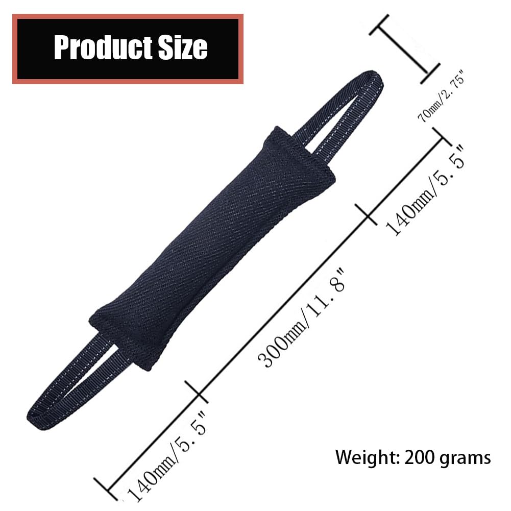 LZDGCC 2 Pack Tug of War Dog Toy, Interactive Dog Toys, Pet Tough Jute Bite Pillow with 2 Handles, Dogs Interactive Toy, Dogs Training Toys for Small and Medium