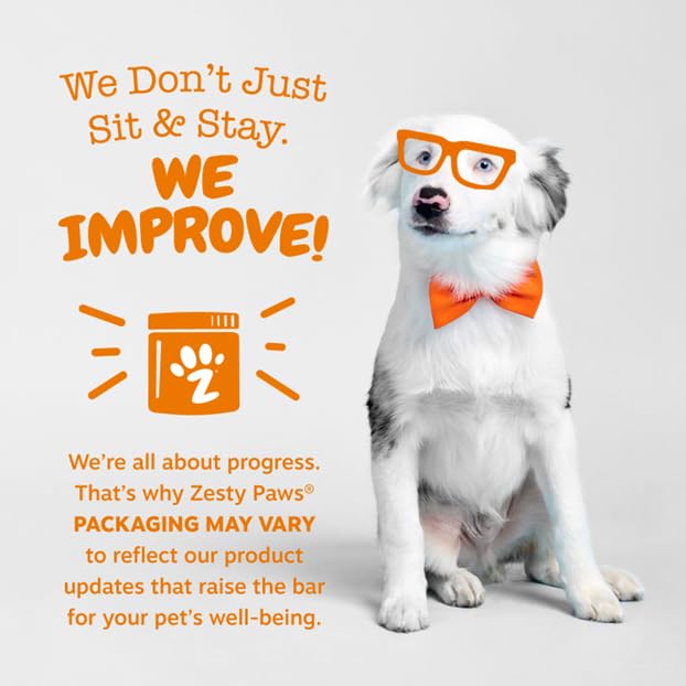 Zesty Paws Turmeric Curcumin for Dogs - for Hip & Joint Mobility Supports Canine Digestive Cardiovascular & Liver Health - Coconut Oil for Skin Health with 95% Curcuminoids + BioPerine Duck, 90 Count