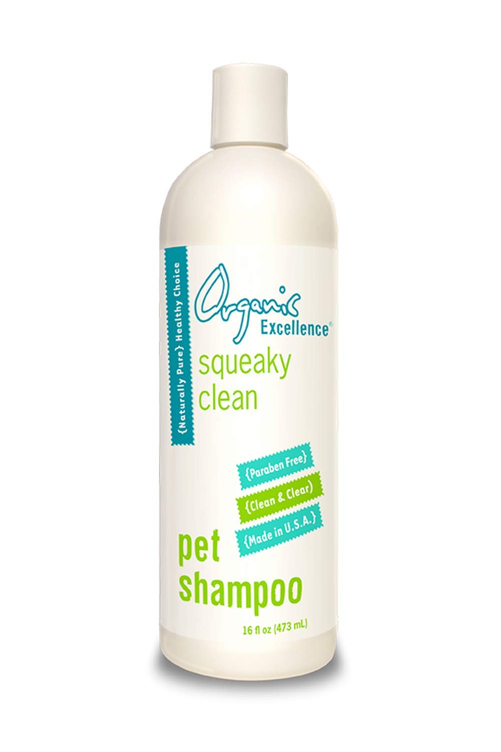 Organic Excellence Mild Dog Shampoo, Great for All Pets: Dogs, Puppies, Cats, Horses, Formulated for Sensitive Skin, Made with Aloe and Nourishing Botanicals - 16oz