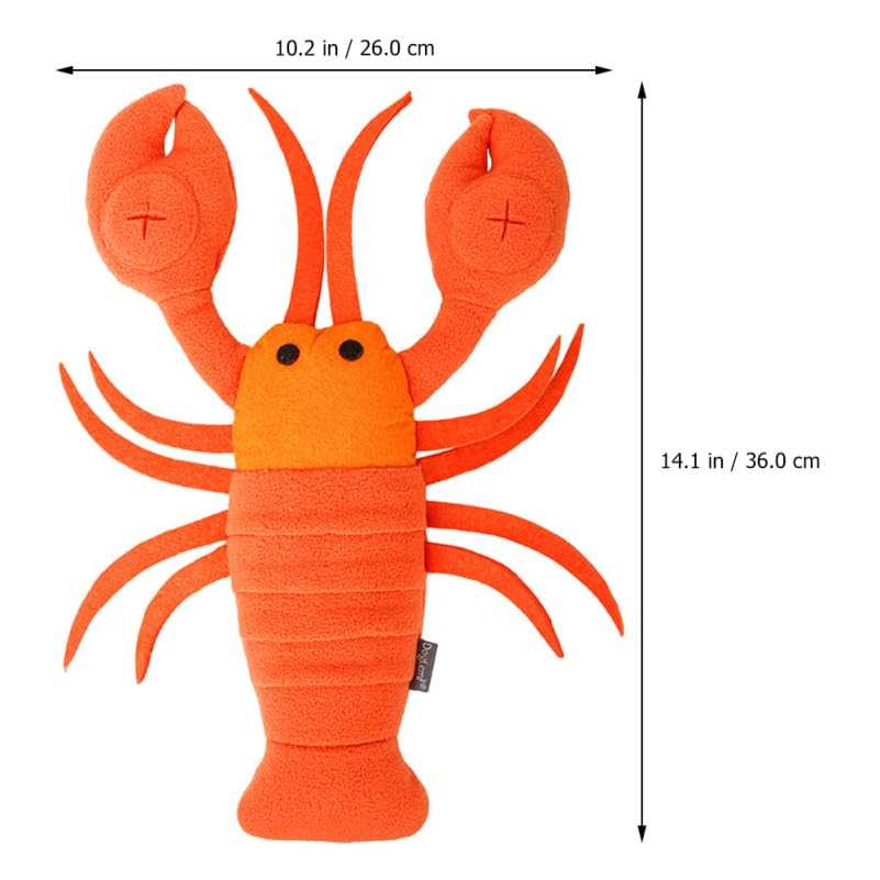 NOLITOY Lobster Dog Snuffle Toy, Interactive Pet Cute Squeaky Puppy Chew Toy for Small Middle Big Dog