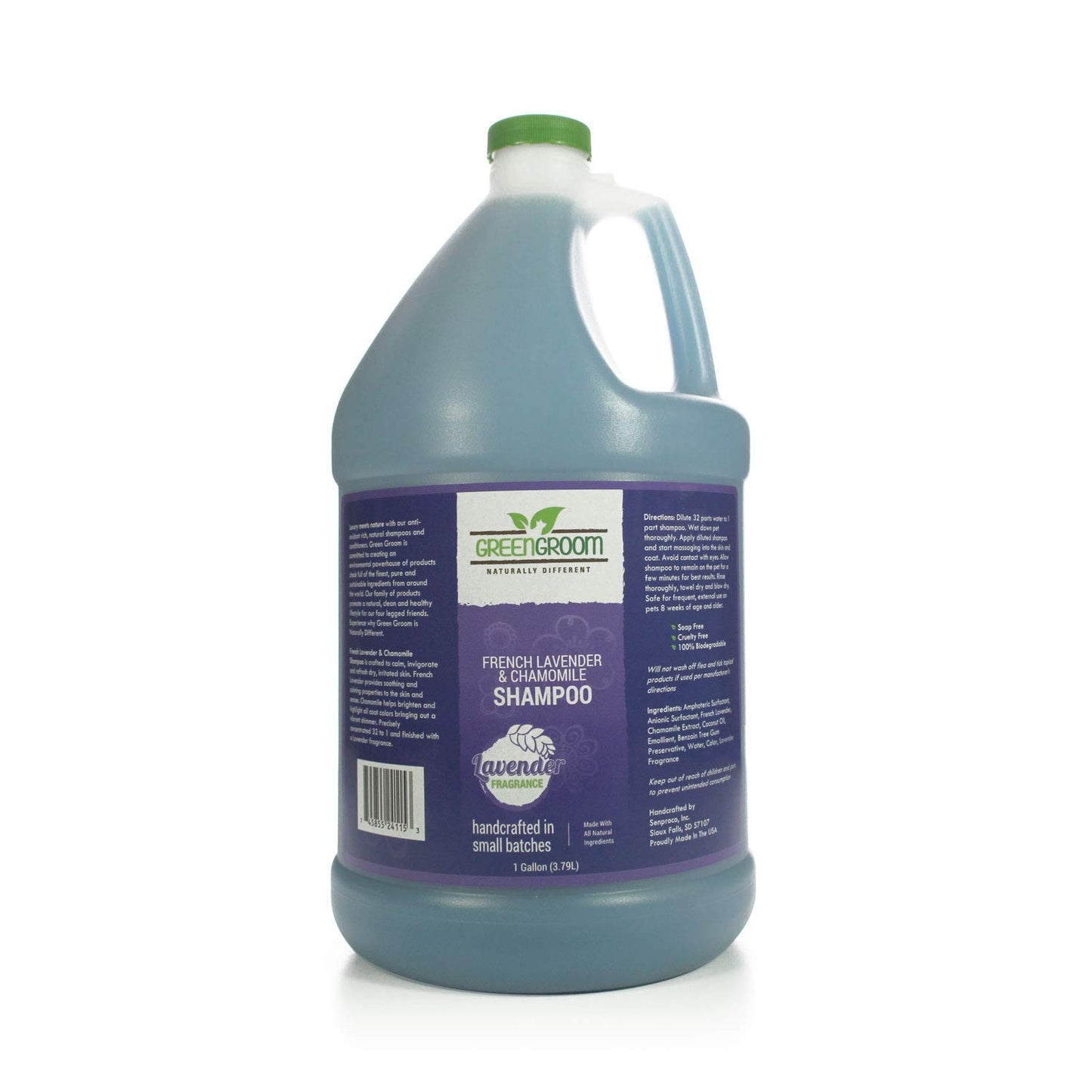 GreenGroom Premium All Natural Dog Shampoo Bundle | Odor Eliminator Shampoo, Green Clean Shampoo, and French Lavender and Chamomile Shampoo