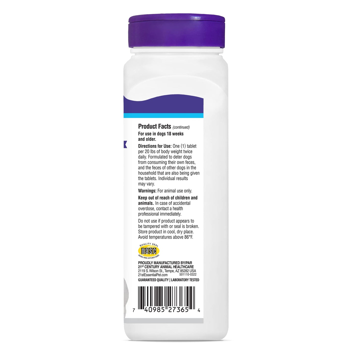Stool Eating Deterrent with Yucca Schidigera Extract for Dogs