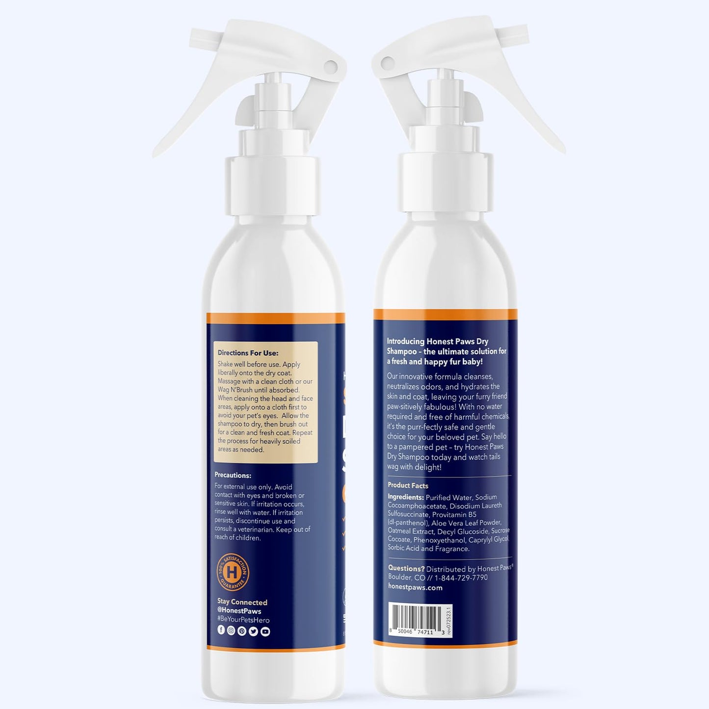 Pawtitas Dog Shampoo and Conditioner All Natural and Hypoallergenic Shampoo for Puppy Made with Certified Organic Natural Herbs Dog Conditioner - 16 Oz Dog Shampoo Made with Eucalyptus & Spearmint