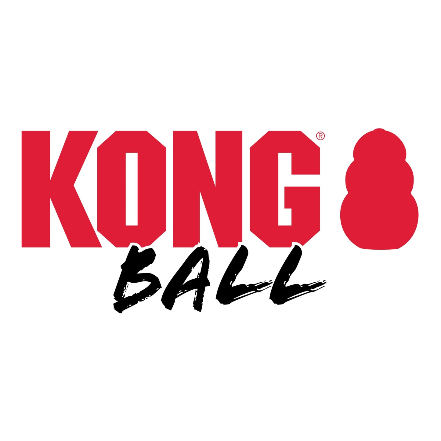 KONG Extreme Ball with Rope - Dog Fetch Toy with Rope for Easy Throwing - Durable Dog Ball Toy for Tug, Playtime & More s Most Durable Natural Rubber - Black - for Large Dogs