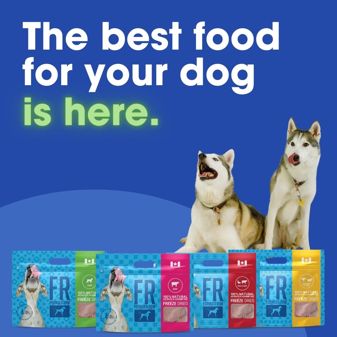 Formula Raw Freeze-Dried Raw Dog Food – Lamb – High Protein, Grain-Free, No Fillers or Additives, Meal Mixer or Topper, Supports Healthy Digestion, Joints, and Coat – 1.55 lb