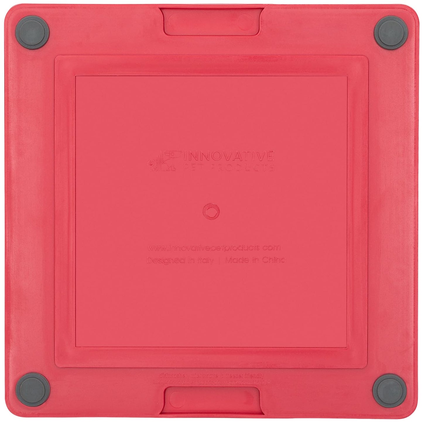LICKIMAT Tuff, Heavy-Duty Buddy, Dog Slow Feeder Lick Mat, Boredom Anxiety Reducer; Perfect for Food, Treats, Yogurt, or Peanut Butter, Fun Alternative to a Slow Feed Dog Bowl, Red