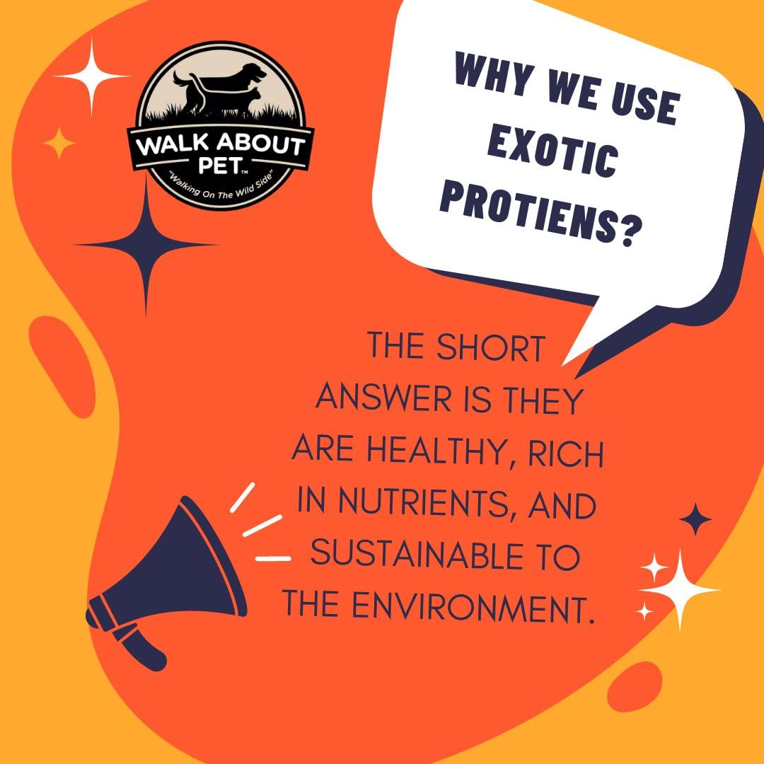 Walk About 3 Pack of Dog Treats Jerky, 5.5 Ounces, Wild Boar Recipe