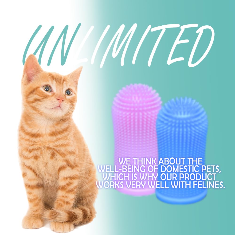 Cylindrical dog toothbrush for Dogs–the Easy to Use Dog Tooth Brushing Kit, With of Toothbrush for Dogs you will get the Hygiene, Takes Care of Teeth and Gums, Ideal for Pets of All Ages-2 Pack