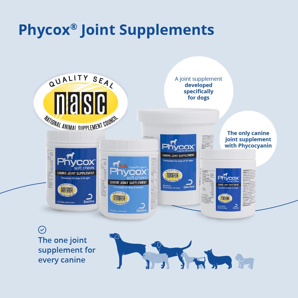 PhyCox Joint Supplement Small Bites for Dogs, 120 Ct