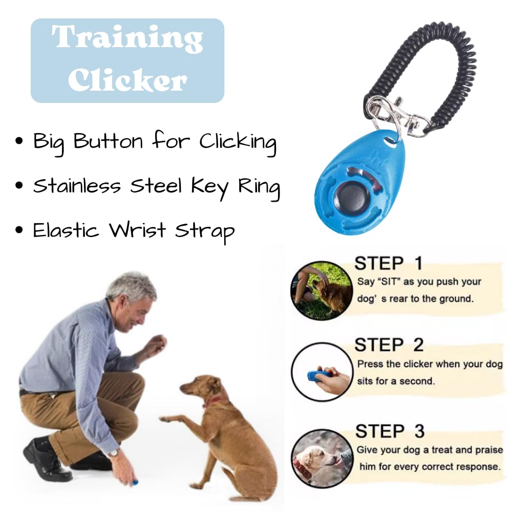 PupLuxe Puppy Starter Kit Blue 22 Piece Kit Great for Dog Training New Dog Bundle