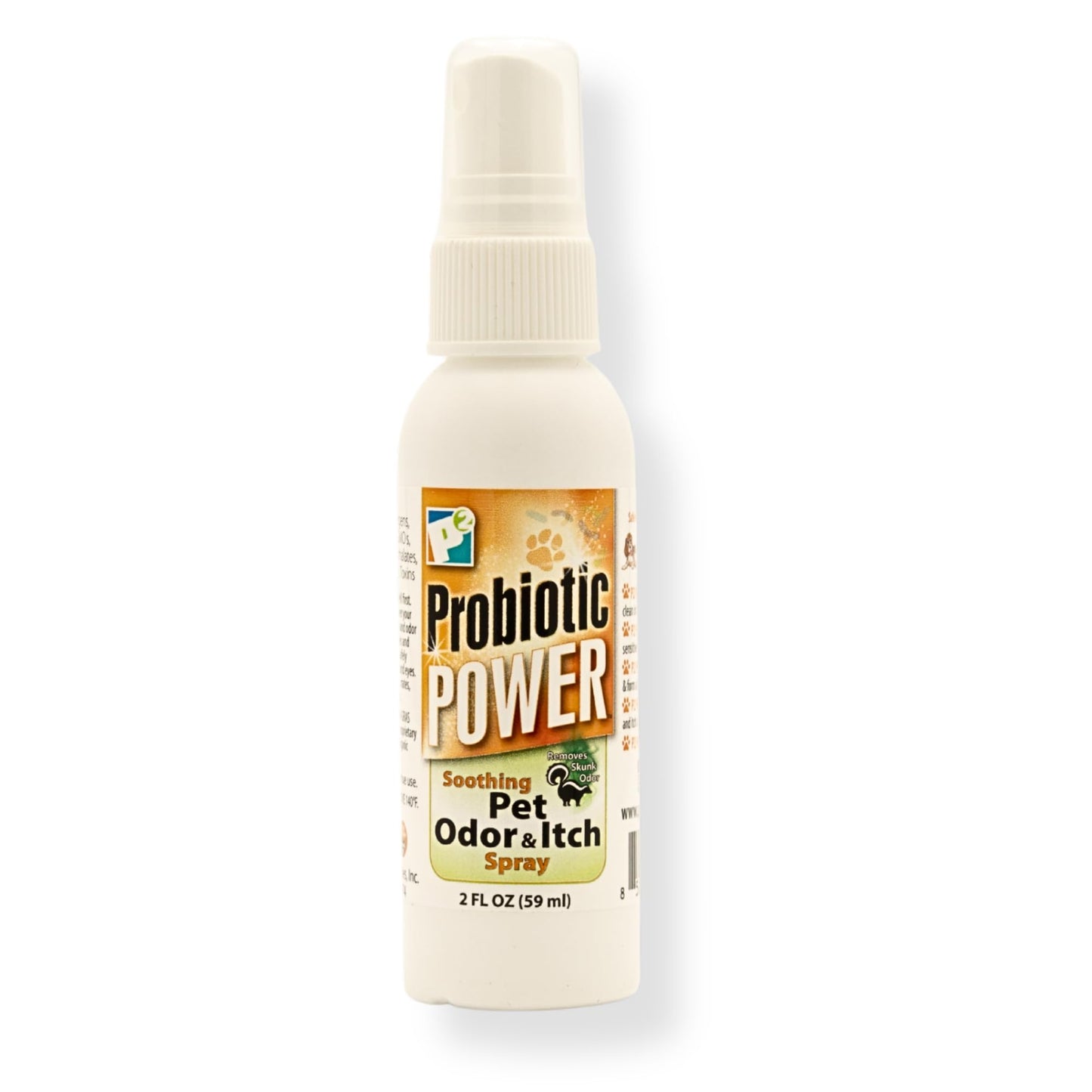 P2 Probiotic Power Pet Odor & Itch Spray – Dog, Cat, Puppy, Kitten Grooming Spray, Deodorizer, Litter Box Freshener, Hot Spot Spray, Coat, Bedding, Kennel, Carrier, Travel – 2 oz
