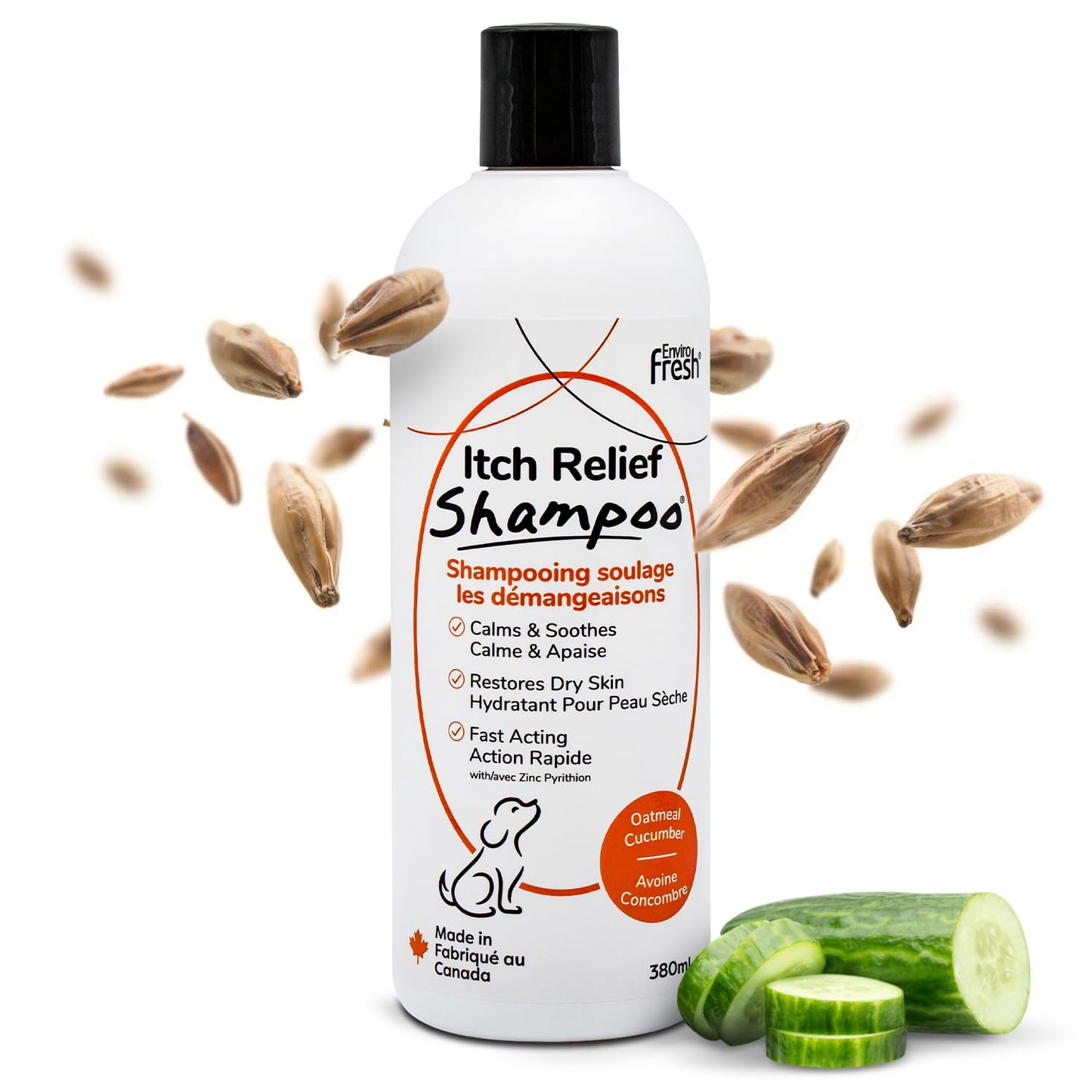 Dog Shampoo for Allergies and Itching by EnviroFresh, Dog Itch Relief Shampoo, Fast Acting Itch Relief for Dogs, Dog Shampoo Sensitive Skin, Anti Itch for Dogs