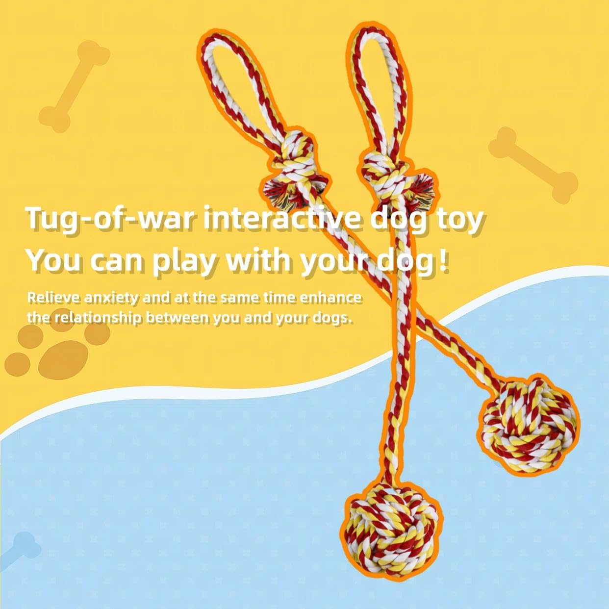 SOCOWVAKA Sharp Teeth Challenger Series-9 Pack Heavy Duty Dog Toy,Large Dog Toys for Aggressive Chewers,Indestructible Dog Toys,Dog Chew Toys,Dog Rope Toy,Dog Toys for Large Dogs and Medium Dogs