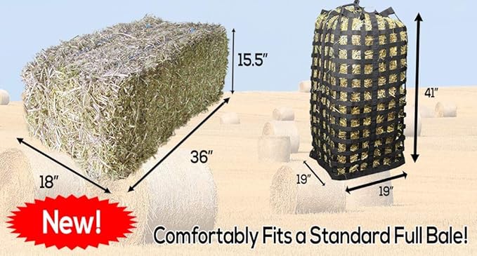 Derby Originals XL Go Around Slow Feeder Horse Hay Bag with Super Tough Bottom and 1 Year Warranty, Royal Blue, 71-7132RBL