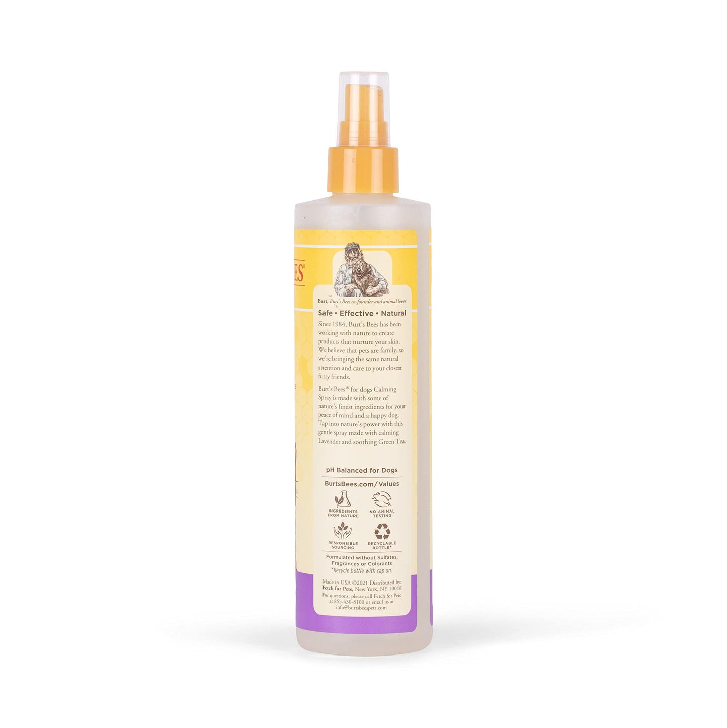BURT'S BEES FOR PETS Calming Spray with Lavender and Green Tea, Naturally Derived Dog Spray for All Dogs to Calm and Soothe, 10 Fl Oz Dog Spray - Made in The USA