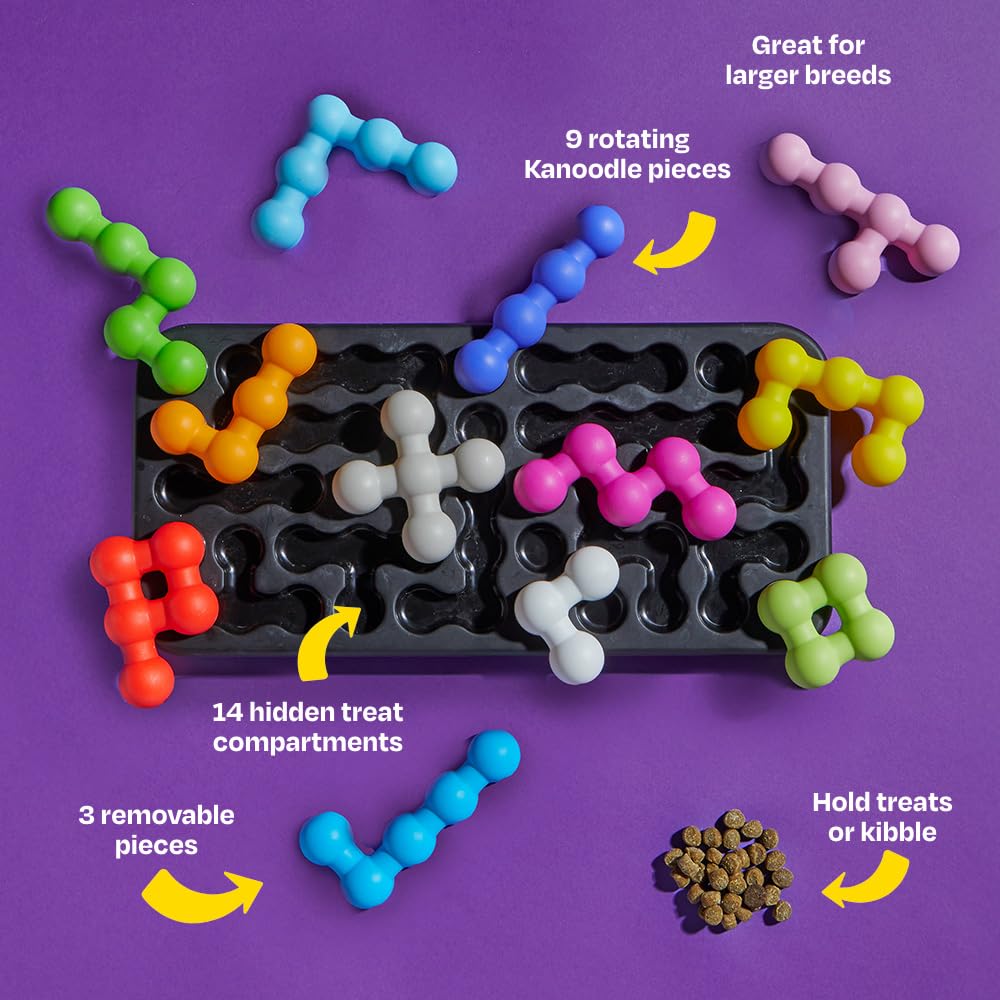 Brightkins Kanoodle Dog Edition Large, Interactive Dog Toys, Enrichment Toy for Dogs, Slow Feeder
